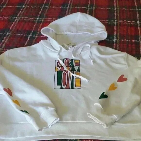 None Tops - Sweatshirt with hearts